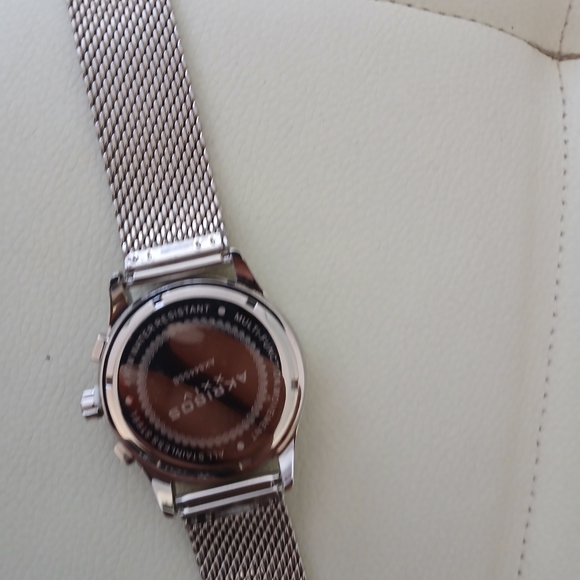 Akribos XXIV Silver and Black Men's Watch - Picture 6 of 6